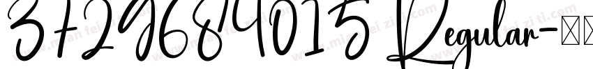 3729684015 Regular字体转换